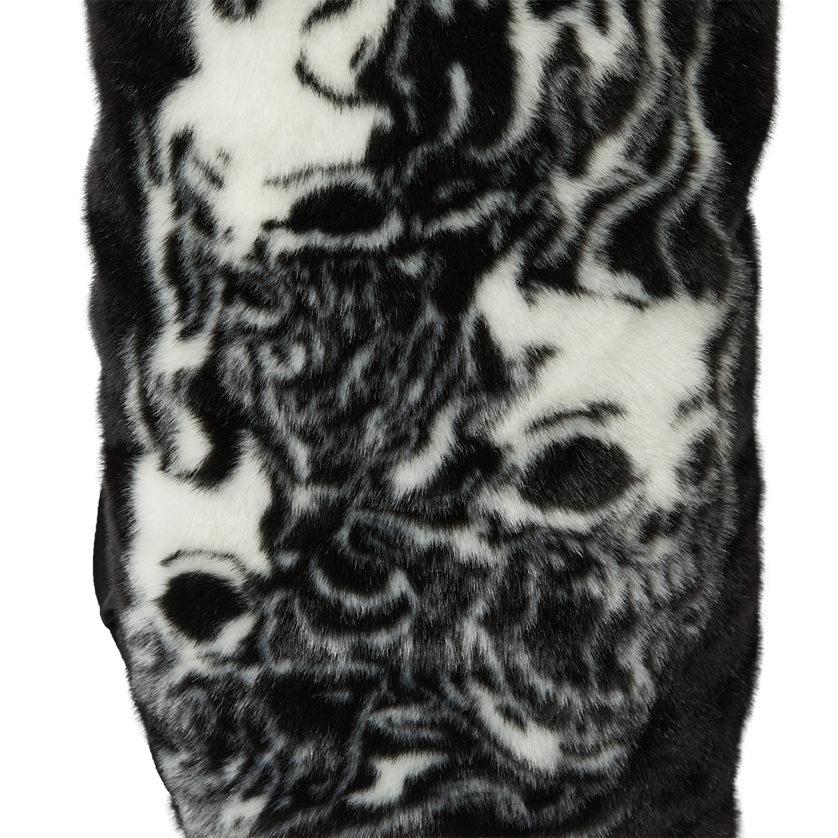 THREE RIDING SKULL FUR DUFFLE BAG