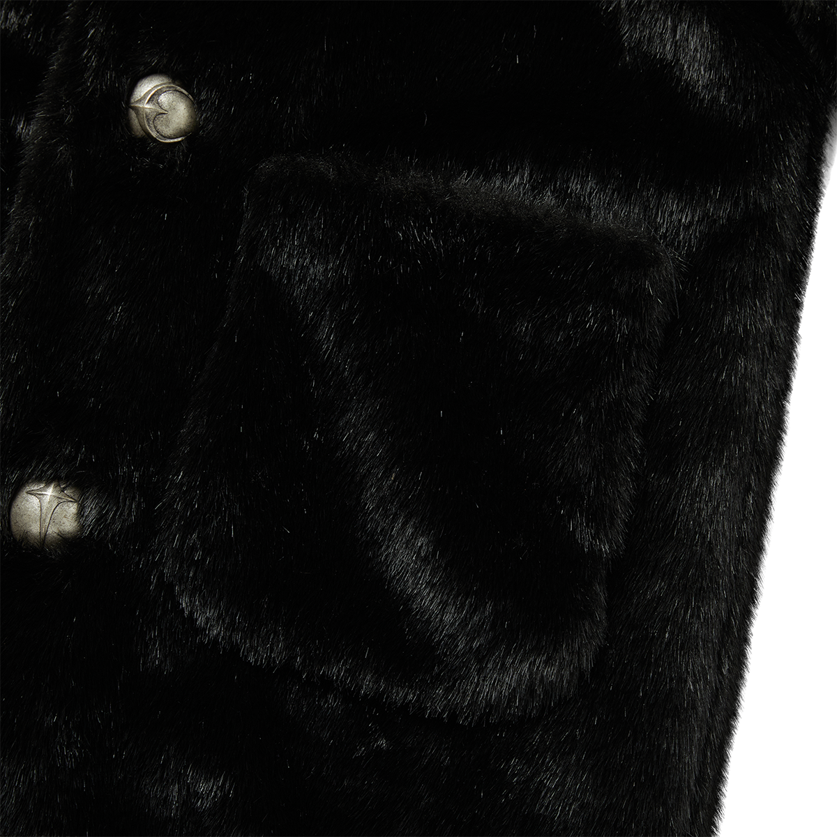 THREE RIDING SKULL FUR COAT
