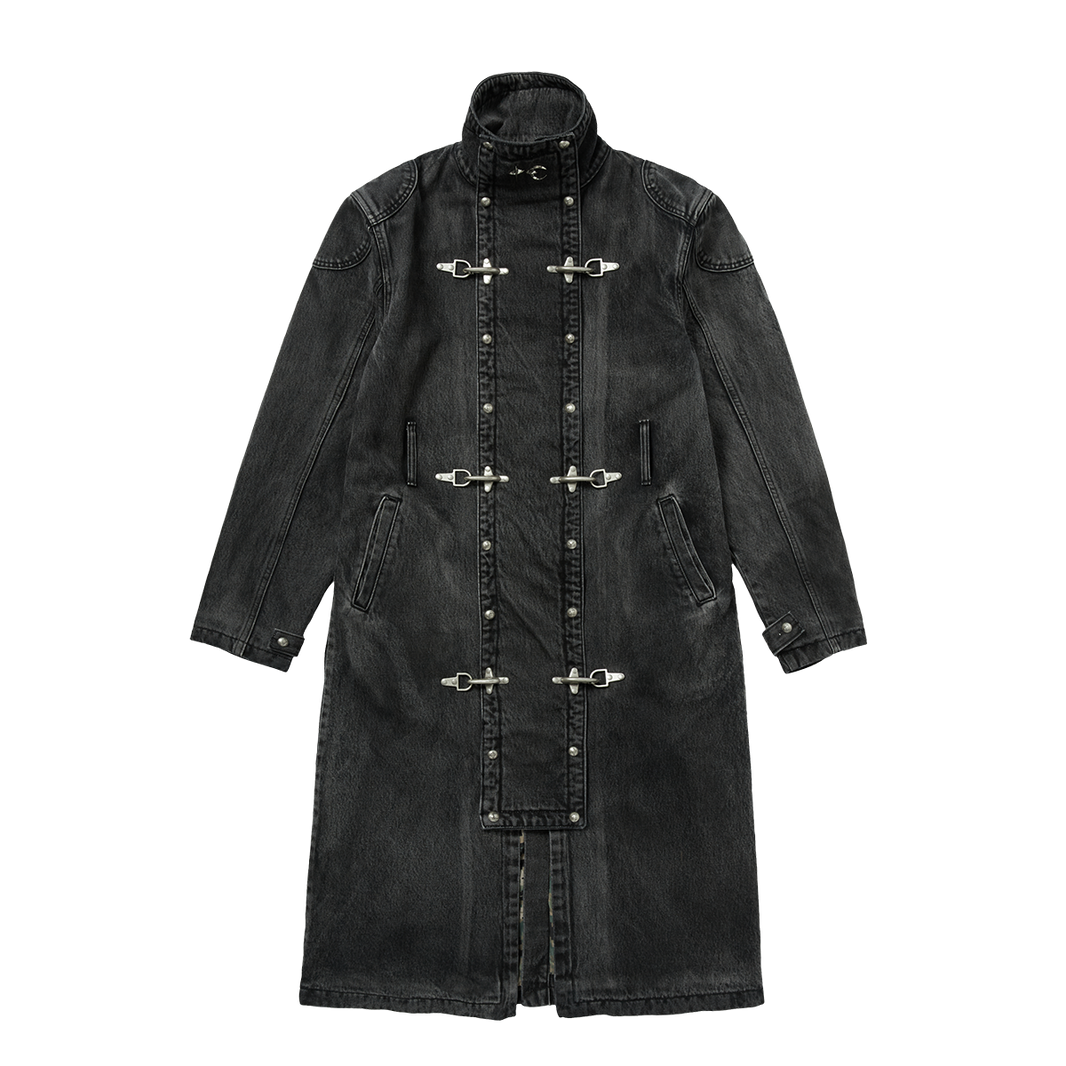 Bio Soldier Denim Trench Coat