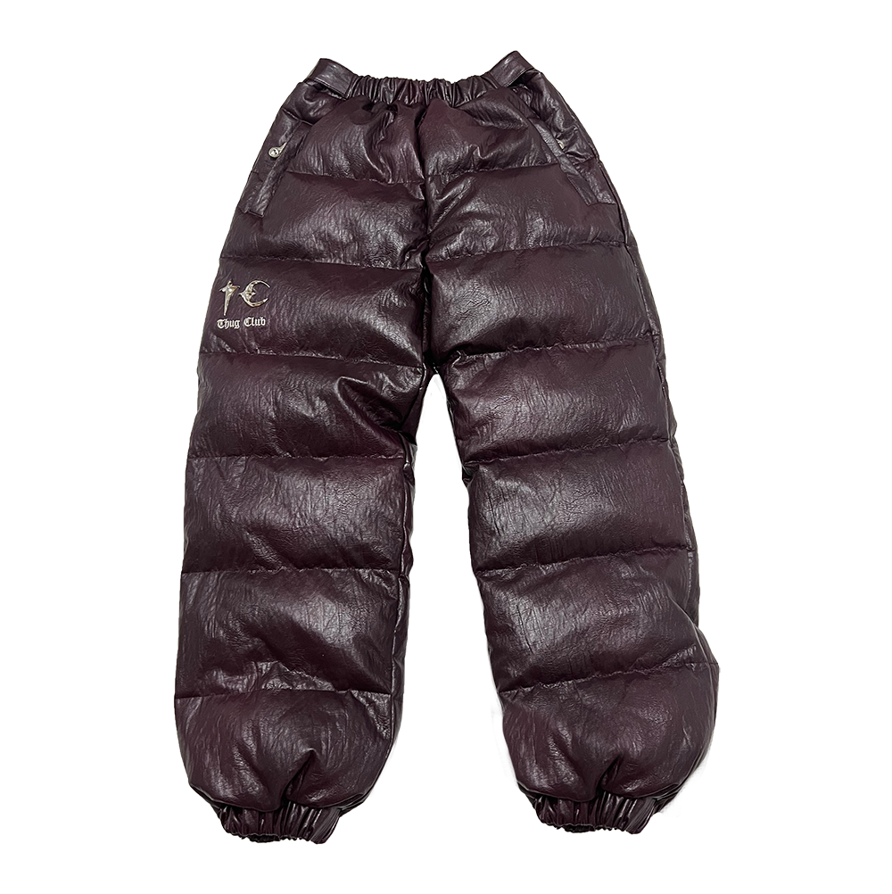 TC leather Puffer Pants