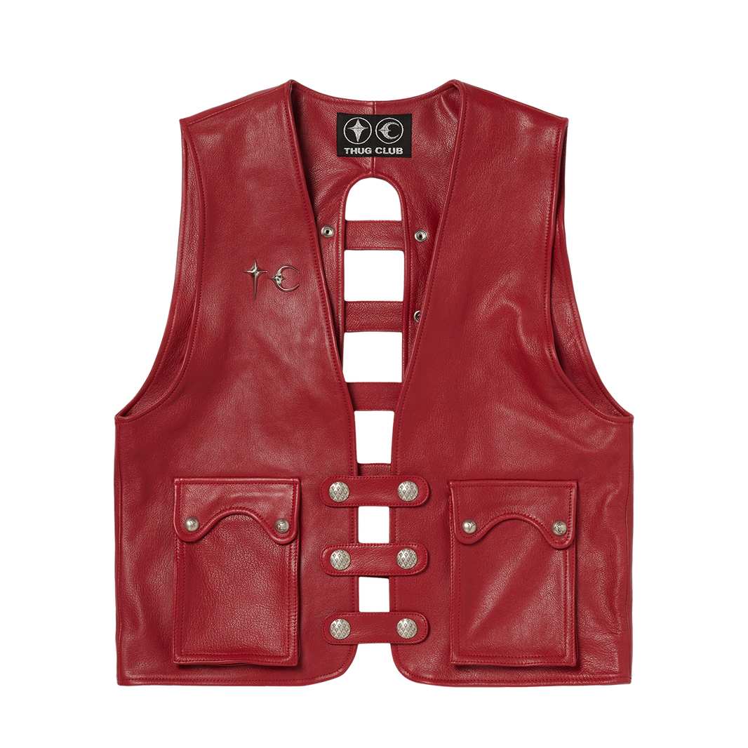 Goat Skin Leather Vest