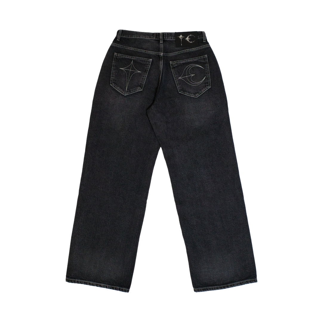 Tribal Tree Denim Pants