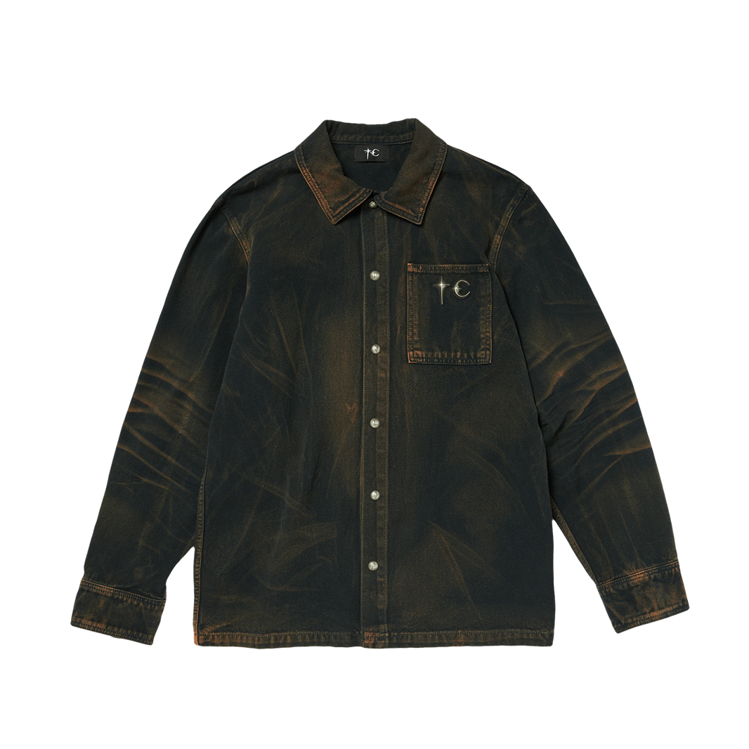 TC TWO TONE WASHED SHIRT