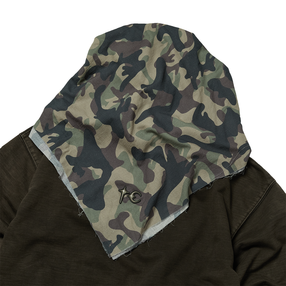 CREED SCARF HOODED ZIP-UP HOODIE