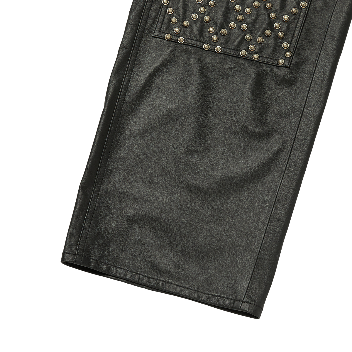 TC LEATHER STUDED WORK PANTS