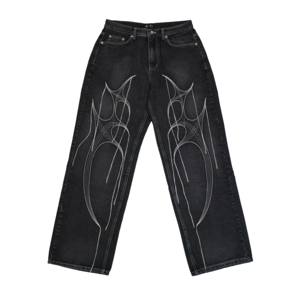 Tribal Tree Denim Pants