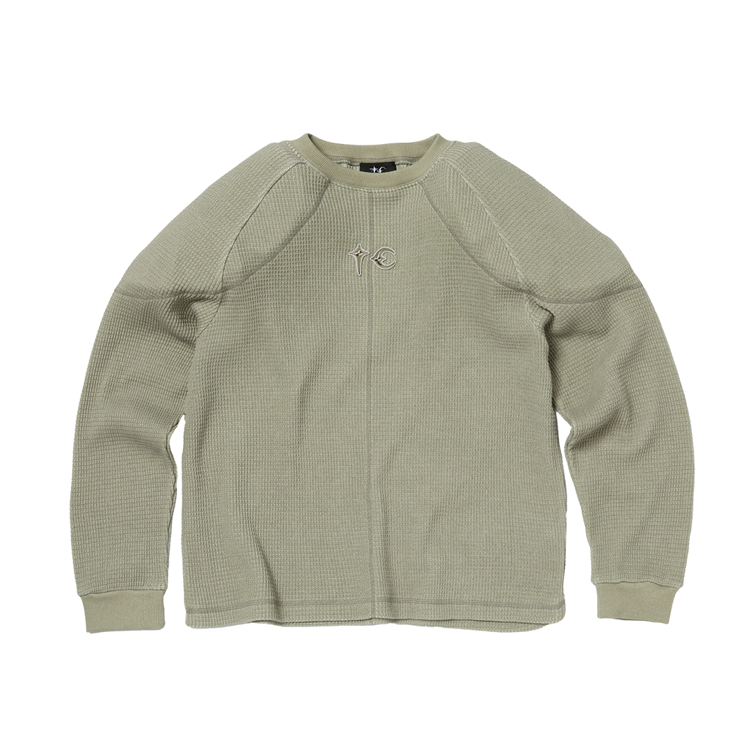 BULK SHOULDER WAFFLE LONG SLEEVE