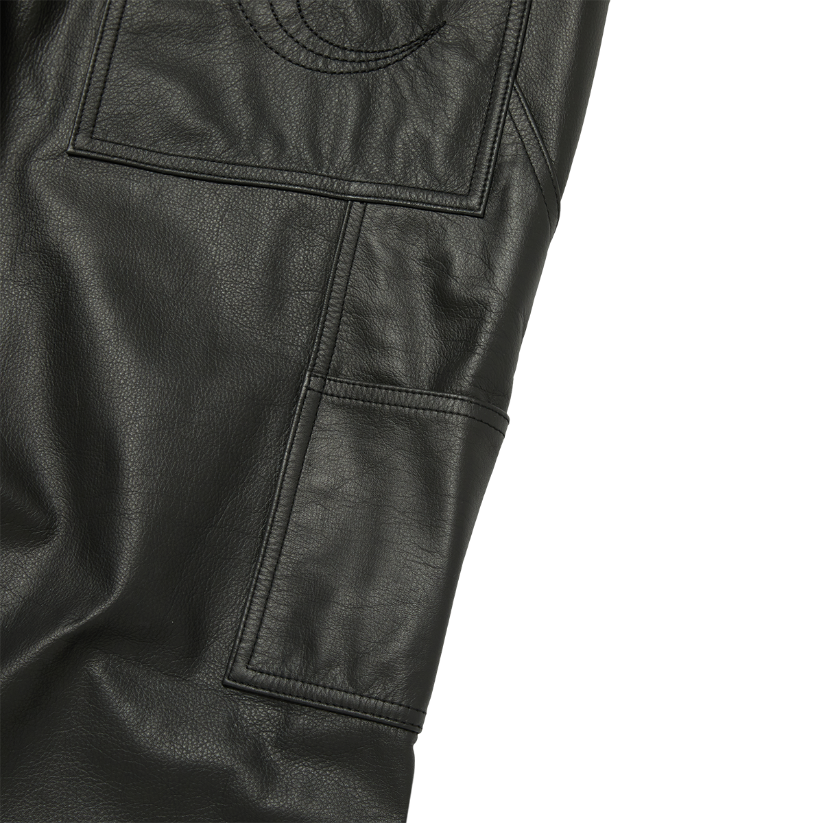 TC LEATHER STUDED WORK PANTS