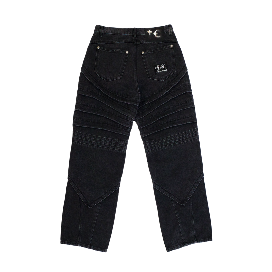 Full Stud Knight Denim Pants