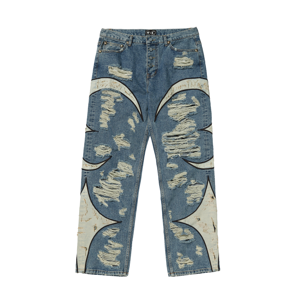 TC Leather Washing Denim Pants War Ver