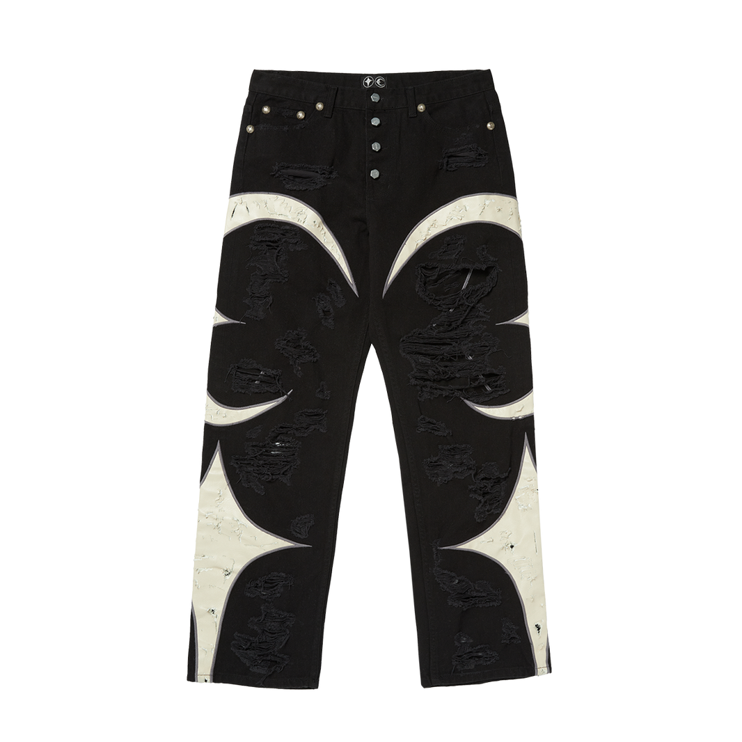 TC Leather Washing Denim Pants War Ver