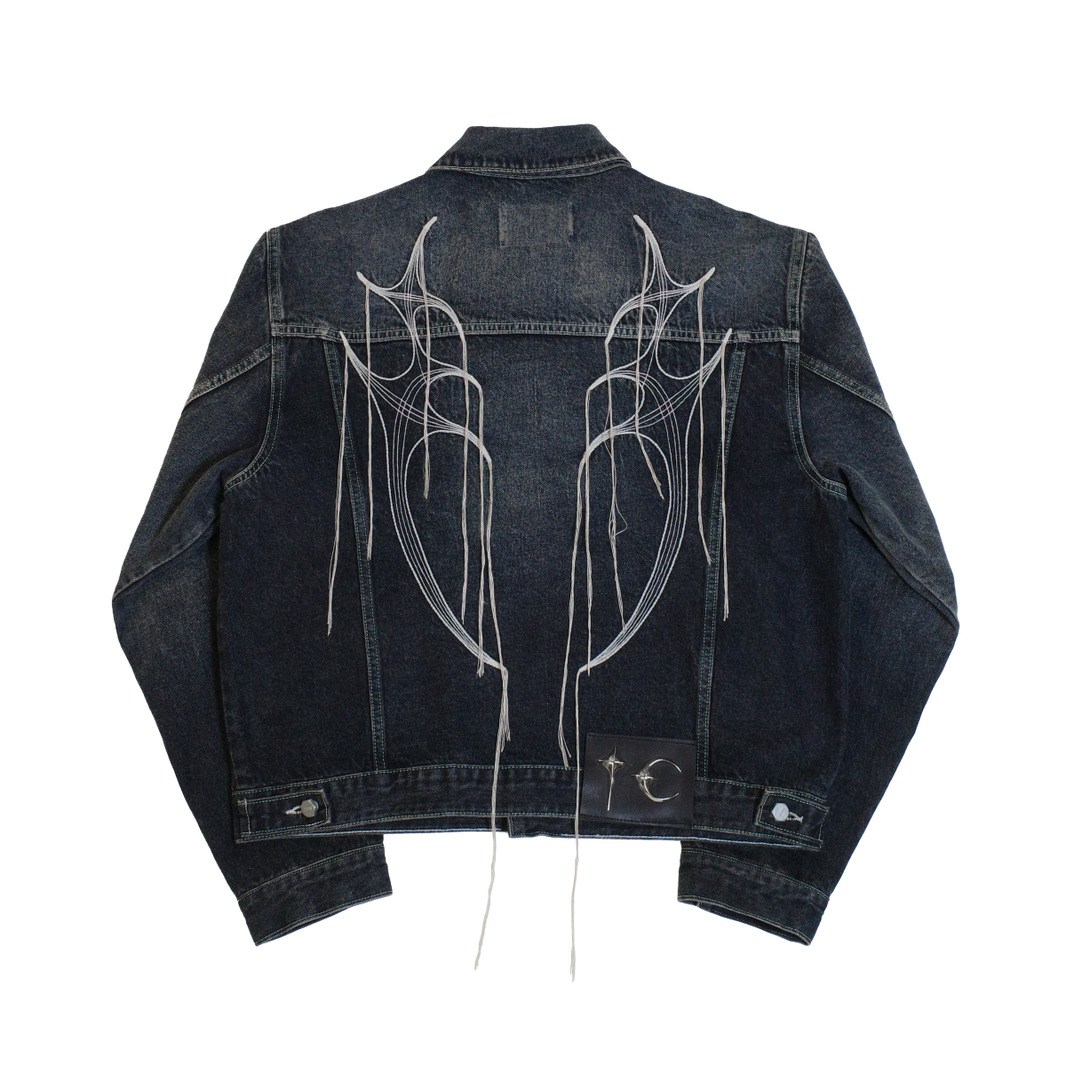 Tribal Tree Denim Jacket